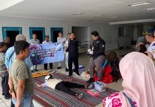 Jasa Raharja dan Dinkes Grobogan Gelar Pelatihan Pertolongan Pertama Gawat Darurat (PPGD) di Terminal Purwodadi di Terminal Purwodadi