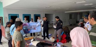 Jasa Raharja dan Dinkes Grobogan Gelar Pelatihan Pertolongan Pertama Gawat Darurat (PPGD) di Terminal Purwodadi di Terminal Purwodadi