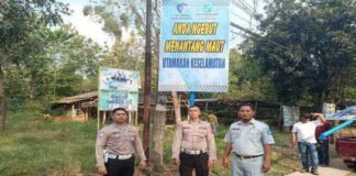 Jasa Raharja Purwakarta Pasang Himbauan Keselamatan Lalu Lintas di Kecamatan Bungursari Purwakarta jasa raharja jabar