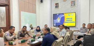 Jasa Raharja dan Kepolisian Melakukan FGD (Forum Group Discussion) Kuatkan Sinergi Pencegahan Kecelakaan Titik Rawan Laka di Kota Surakarta jasa raharja jateng