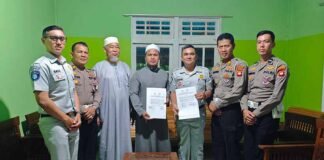 Jasa Raharja Cabang Singkawang Tandatangani Komitmen Bersama dan MoU Sinergi Peningkatan Keselamatan Lalu Lintas di Pondok Pesantren Al Fatah jasa raharja kalbar