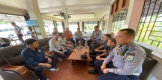 Forum Komunikasi Lalu Lintas Sanggau Perkuat Sinergi Keselamatan Lalu Lintas di Kecamatan Toba jasa raharja kalbar