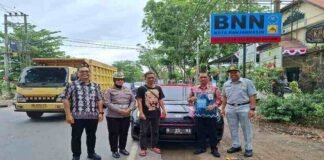 Tim Pembina Samsat Banjarmasin I Gelar Operasi Gabungan di Halaman BNN Banjarmasin jasa raharja kalsel