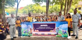 Jasa Raharja Ende Edukasi 1.200 Siswa/I SMA Syuradikara, Tanamkan Budaya Tertib Lalu Lintas Sejak Dini jasa raharja NTT