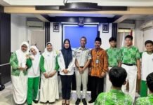 Jasa Raharja Wilayah Sulsel Gelar Sosialisasi Keselamatan Berkendara di SMP Islam Al Azhar jasa raharja sulsel
