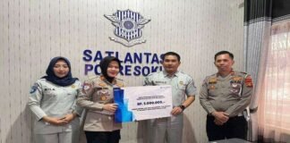 Jasa Raharja Dukung Kembangkan Kampung Tertib Lalu-Lintas Di Polres OKU jasa raharja sumsel