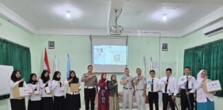 Jasa Raharja Kaltim dan Ditlantas Polda Kaltim Gelar Sosialisasi Keselamatan Transportasi di Akbid Borneo Medistraa Akbid Borneo Medistraa