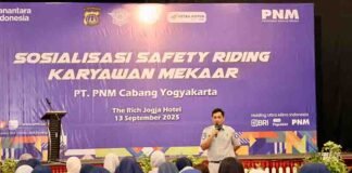 Jasa Raharja DIY dan PNM Cabang Yogyakarta Gelar Knowledge Sharing Safety Riding untuk AO Mekaar jasa raharja yogyakarta