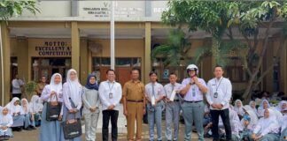 Sosialisasi SWDKLLJ, Jasa Raharja Bersama P3DW Karawang Samsat Hadir Di SMAN 1 Karawang Di SMAN 1 Karawang