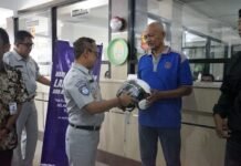 Jasa Raharja Gelar Doa Bersama dan Bagikan Helm di Momen Hari Keselamatan Transportasi 2025 Hari Keselamatan Transportasi 2025