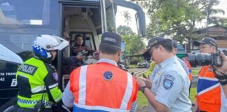 Jasa Raharja Cabang Bogor Gelar Rampcheck Hari ke 2 di Rest Area Ciawi Hari ke 2 di Rest Area Ciawi