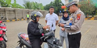 Tertib Pajak, Aman di Jalan: Jasa Raharja dan Mitra Gelar Razia di Wilayah Kabupaten Serang Kabupaten Serang