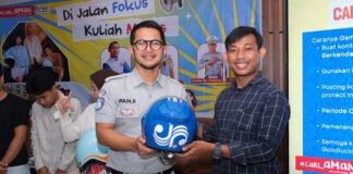 Jasa Raharja Sulsel Gelar Seminar Safety Riding di STIEM Bongaya Bertajuk “Di Jalan Fokus, Kuliah Mulus” Kuliah Mulus