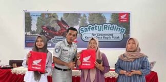 Jasa Raharja NTB Tingkatkan Kesadaran Lalu Lintas yang Berkeselamatan Melalui Safety Riding Bersama Astra Honda Motor jasa raharja NTB