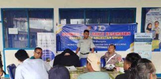 Jasa Raharja Sumbawa Berikan Layanan Kesehatan Gratis di Terminal Sumer Payung Sumbawa jasa raharja NTB