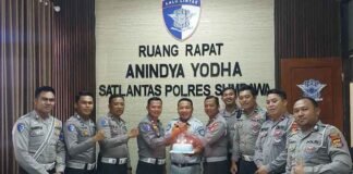 Jasa Raharja Sumbawa Turut Mengikuti Peringatan Hari Lalu Lintas ke-70 Tahun 2025 di Polres Sumbawa jasa raharja NTB