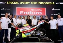 Sambut Gelaran MotoGP 2025, Valentino Rossi Kunjungi Pertamina Luncurkan Motor Livery Indonesia Pertamina