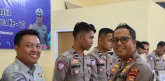 Sinergi Kamseltibcarlantas, Penanggung Jawab Jasa Raharja Mukomuko Terima Penghargaan dari Kapolres Penghargaan dari Kapolres
