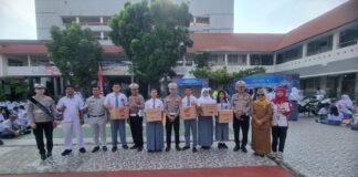 Kepolisian Bersama PT Jasa Raharja Mengadakan Kegiatan Safety Riding di SMA Negeri 1 Medan SMA Negeri 1 Medan