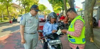 Jasa Raharja Samsat Jembrana Bersama Mitra Terkait Gelar Operasi Gabungan di Jalan Ngurah Rai, Negara jasa raharja bali