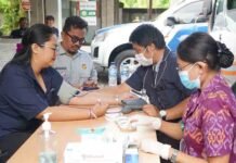 Jasa Raharja Bali Berkolaborasi dengan RS Bakti Rahayu Gelar Pemeriksaan dan Pengobatan Gratis di Samsat Denpasar jasa raharja NTB