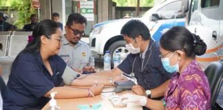Jasa Raharja Bali Berkolaborasi dengan RS Bakti Rahayu Gelar Pemeriksaan dan Pengobatan Gratis di Samsat Denpasar jasa raharja NTB