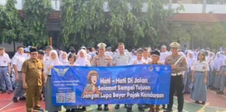 Jasa Raharja Cabang Tangerang dan Satlantas Polres Metro Tangerang Kota Gelar Sosialisasi Keselamatan Lalu Lintas di SMAN 1 Kota Tangerang jasa raharja banten