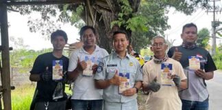 Jasa Raharja Mensosialisasikan Program Pemutihan PKB dan SWDKLLJ ke Pangkalan Ojek Online jasa raharja banten