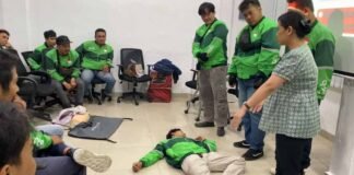 Jasa Raharja bersama RSU Eshmun Gelar PPGD di Kantor Grab Medan Polonia di Kantor Grab Medan Polonia