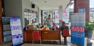 Jasa Raharja Cabang Pati Gelar Pelayanan Kesehatan Gratis di Kantor Samsat Jepara di Kantor Samsat Jepara