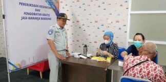 Jasa Raharja Bandung Hadirkan Pemeriksaan Kesehatan dan Pengobatan Gratis dalam Acara Hari Perhubungan Nasional jasa raharja jabar