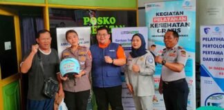 Jasa Raharja Bekasi Gelar MUKL dan PPGD serta Pembagian Helm di Terminal Kota Bekasi jasa raharja jabar