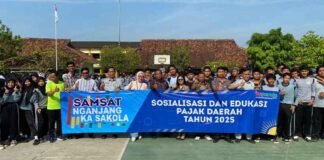Jasa Raharja Bekasi dan Tim Pembina Samsat Cikarang Gelar “Nganjang ka Sakola” di SMA Negeri 1 Pebayuran jasa raharja jabar