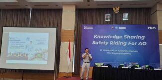 Jasa Raharja Cabang Magelang dan PNM Selenggarakan Pelatihan Safety Riding bagi AO Mekaar jasa raharja jateng