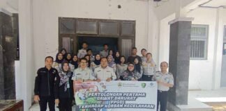 Jasa Raharja Laksanakan Pelatihan Pertolongan Pertama Gawat Darurat (PPGD) di Dinas Perhubungan Kabupaten Rembang jasa raharja jateng