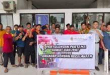 Jasa Raharja Laksanakan Pelatihan Pertolongan Pertama Gawat Darurat (PPGD) di Terminal Kota Pekalongan jasa raharja jateng