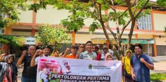 Jasa Raharja Pekalongan Gelar Pelatihan Pertolongan Pertama Gawat Darurat (PPGD) di Pasar Wiradesa Pekalongan jasa raharja jateng