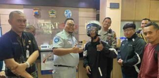 Jasa Raharja Bersama Tim Pembina Samsat Jawa Tengah Laksanakan Doa Bersama dan Pembagian Helm di Samsat Kabupaten Semarang jasa raharja jateng
