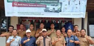 Jasa Raharja Hadiri Kunjungan Kepala Badan Pendapatan Daerah Provinsi Kalimantan Barat di Samsat Putussibau Kabupaten Kapuas Hulu jasa raharja kalbar