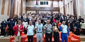 Budayakan Tertib Lalu Lintas, Jasa Raharja Kalbar Berikan Sosialisasi pada Semiar Safety Riding jasa raharja kalbar