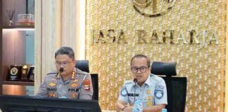 Jasa Raharja dan Ditlantas Polda Kalsel mengikuti Zoom Perjanjian Kerjasama antara Korlantas Polri dan Jasa Raharja jasa raharja kalsel