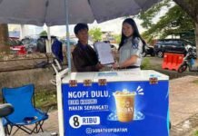 Jasa Raharja Kanwil Kepulauan Riau Laksanakan Kerjasama Merchant dengan Pengusaha Donat dan Kopi Keliling di Kota Batam jasa raharja kepri