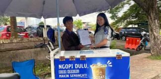 Jasa Raharja Kanwil Kepulauan Riau Laksanakan Kerjasama Merchant dengan Pengusaha Donat dan Kopi Keliling di Kota Batam jasa raharja kepri
