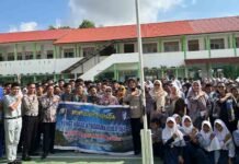 Jasa Raharja dan Polda Kepri Gelar Program PPKL di SMPN 34 Kota Batam jasa raharja kepri