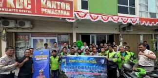 Jasa Raharja dan Ditlantas Polda Kepri Gelar Ngobrol Santai bareng Manajemen Gojek dan Driver Online Kota Batam jasa raharja kepri
