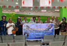 Hari Keselamatan Transportasi Tahun 2025 Jasa Raharja Bagikan Helm Gratis Untuk Pembayar Pajak Ranmor Di Kantor Samsat jasa raharja riau