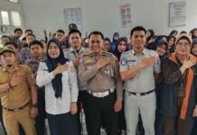 Jasa Raharja Sulsel Gaet Siswa SMPN 9 Makassar Jadi Duta Keselamatan Berlalu Lintas jasa raharja sulsel