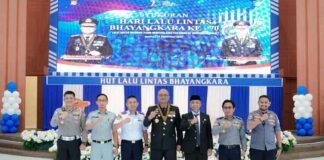 Jasa Raharja Cabang Mamuju Hadiri Syukuran Hari Lalu Lintas Bhayangkara ke-70 di Polda Sulbar jasa raharja sulsel