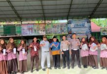 Jasa Raharja Sumbar dan Satlantas Padang Pariaman Gelar Safety Campaign Kepada Pelajar Sekolah di Padang Pariaman jasa raharja sumbar