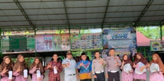Jasa Raharja Sumbar dan Satlantas Padang Pariaman Gelar Safety Campaign Kepada Pelajar Sekolah di Padang Pariaman jasa raharja sumbar